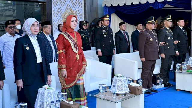 Wakil Wali Kota Makassar, Aliyah Mustika Ilham, menghadiri Upacara Peringatan Hari Bhayangkara ke-80 Tahun 2026.