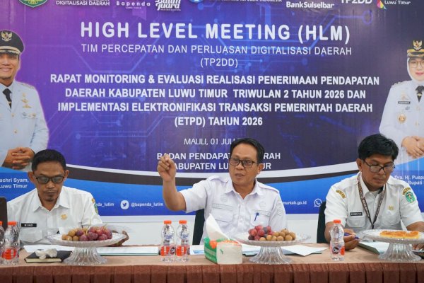 Sekda Lutim Tekankan Sinergi OPD untuk Capai Target PAD 2026