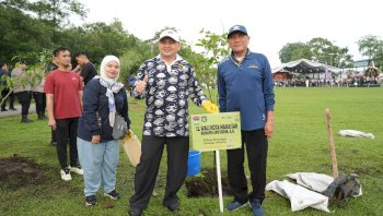 Rakernas APEKSI 2026: Munafri dan Melinda Aksa Ikuti Senam Bersama hingga Penanaman Pohon