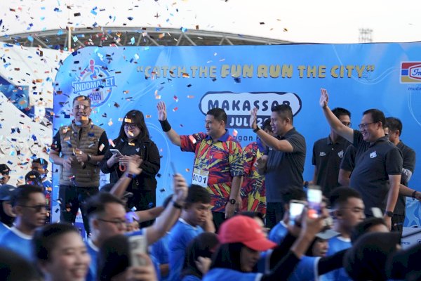 Wali Kota Munafri Lepas Peserta Indomaret Fun Run 2026, Dorong Gaya Hidup Sehat di Makassar