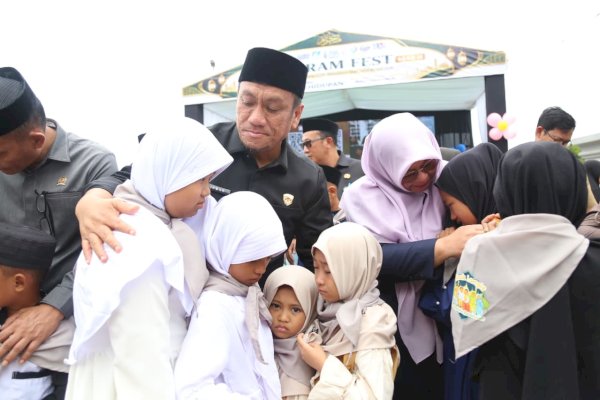 Pelukan Hangat Bupati dan Wabup untuk Anak Yatim Warnai Muharram Fest Luwu Timur