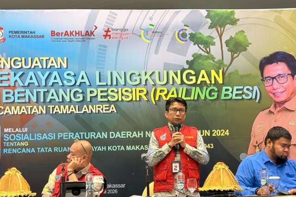 Awasi Tata Ruang dari Pesisir hingga Pulau, Distaru Makassar Hadirkan Inovasi Railing Besi
