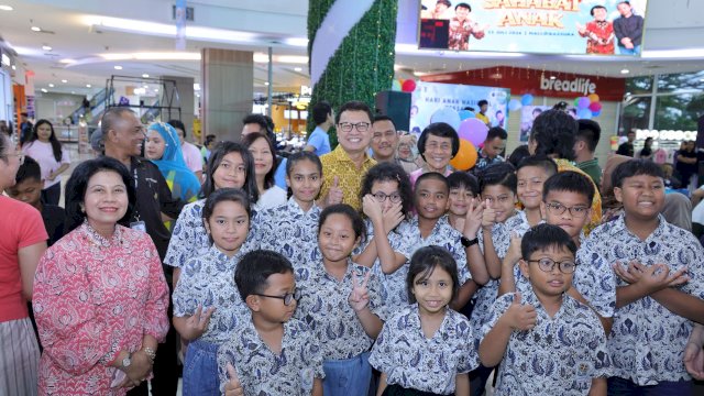 Premiere film Sahabat Anak yang digelar bertepatan dengan Hari Anak Nasional ke-42 di Atrium Mall Bassura, Jakarta Timur.