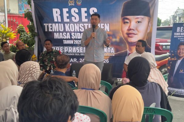 Andre Tanta Siap Kawal Aspirasi Warga Mampu soal Drainase dan Pelatihan Kerja