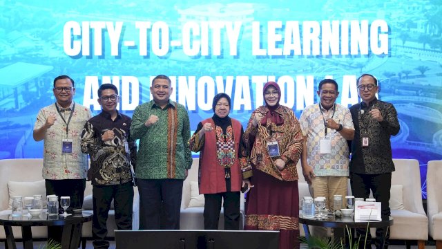 Wali Kota Makassar, Munafri Arifuddin pada kegiatan City-to-City Learning and Innovation Lab: Waste Management Practices.