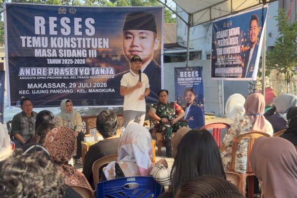 APT Tutup Reses di Mangkura, Warga Titip Perbaikan Trotoar hingga Sarana Posyandu