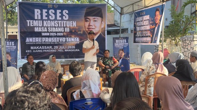 Ketua Komisi C DPRD Sulawesi Selatan dari Fraksi NasDem, Andre Prasetyo Tanta (APT).
