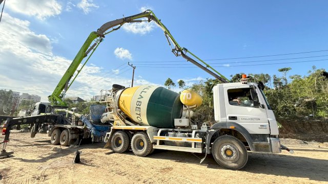 Kalla Beton berhasil memperoleh kontrak penyediaan 4.116 meter kubik (m&sup3;) Ready Mix.