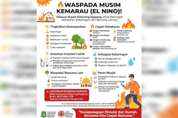 Bupati Syaharuddin Alrif Ingatkan Warga Sidrap: Jangan Bakar Sampah Saat Musim Kemarau