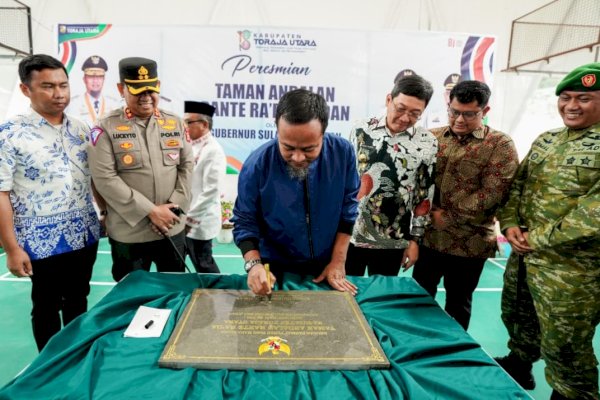 Gubernur Sulsel Resmikan Taman Andalan Rante Ra’da’ di Toraja Utara