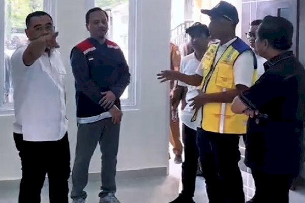 Wakil Ketua I DPRD Makassar Tinjau Pembangunan Gedung Sayap, Pastikan Sesuai Target