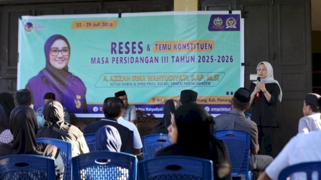 Ketua Komisi B DPRD Sulawesi Selatan, Andi Azizah Irma Wahyudiyati.