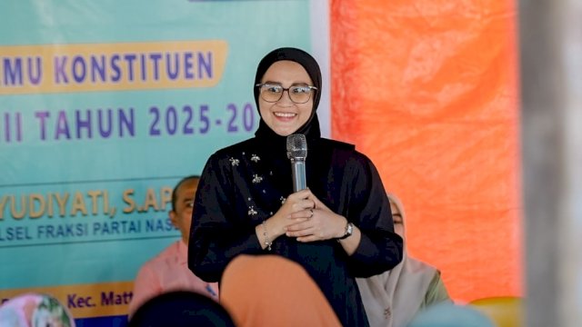 Ketua Komisi B DPRD Provinsi Sulawesi Selatan, Andi Azizah Irma Wahyudiyati, di reses di Desa Padaelo, Kecamatan Mattiro Bulu, Kabupaten Pinrang.