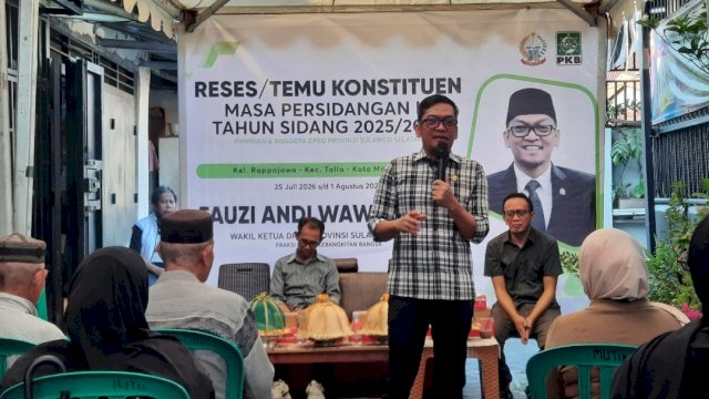 Wakil Ketua DPRD Provinsi Sulawesi Selatan dari Fraksi PKB, Fauzi Andi Wawo.