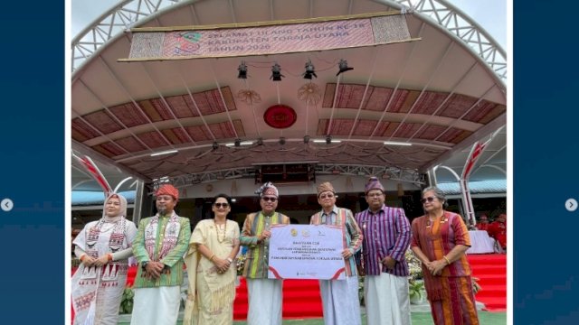 Dirut Bank Sulselbar Hadiri HUT Toraja Utara, Wujudkan Ruang Kreatif Anak Muda Melalui CSR