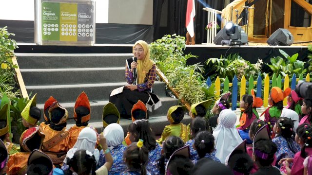 Bunda PAUD Makassar Ajak Anak Cintai Lingkungan Lewat Storytelling &ldquo;Jelajah Hijau di Pantai Losari&rdquo;