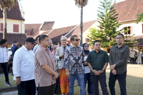 Munafri Dampingi Fadly Zon Tinjau Benteng Rotterdam Persiapan Revitalisasi