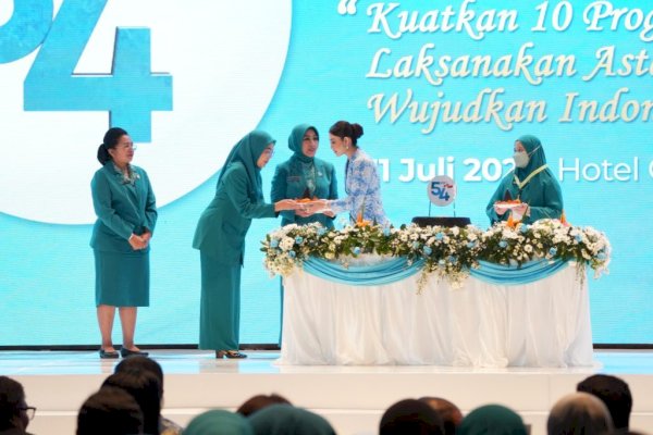 Ketua TP PKK Kota Makassar Hadiri Puncak Peringatan HKG PKK Nasional ke-54, Komitmen Perkuat Gerakan PKK