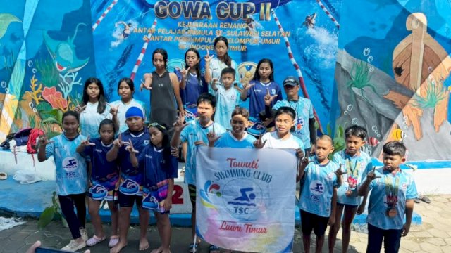Banggakan Daerah, Atlet Renang Luwu Timur Sabet 49 Medali di Ajang Gowa Cup II