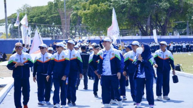 PGRI Pangkep Berangkatkan 2.500 Kontingen ke Porsenijar Sulsel, Target Juara Umum