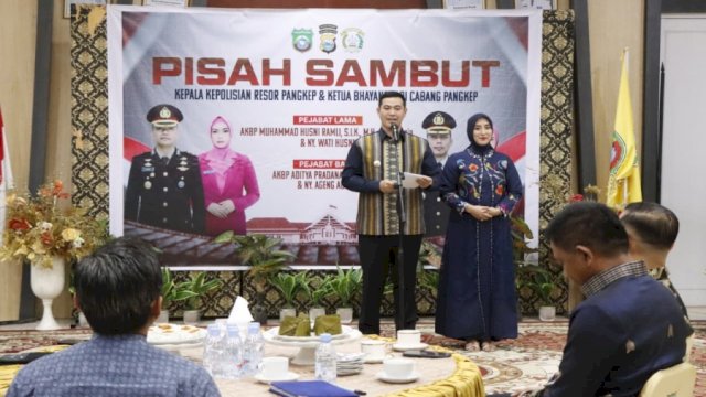 Pisah Sambut Kapolres Pangkep, Bupati Yusran Ajak AKBP Aditya Pradana Kunjungi Wilayah Kepulauan