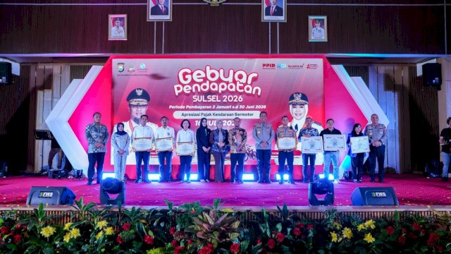 Pendapatan Pajak Sulsel Tumbuh 10,38 Persen, Gubernur Andi Sudirman Apresiasi Masyarakat Lewat Gebyar Pajak 2026