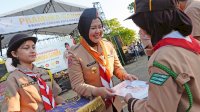 Wagub Fatmawati Rusdi Kukuhkan 241 Pramuka Garuda Kwarcab Makassar, Perkuat Pembinaan Generasi Berkarakter