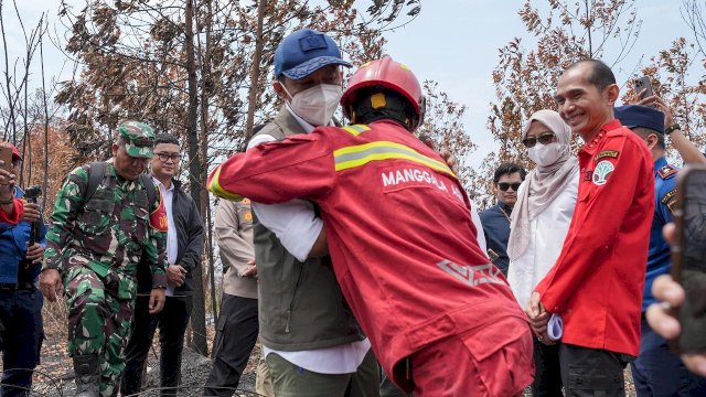 Menhut Cek Karhutla Berau dan Perlindungan Habitat Orangutan.(Istemewa)