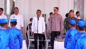 66 Barisan Pelajar Adu Kekompakan, Bupati Sidrap: Sejak Kecil Harus Punya Mental Juara
