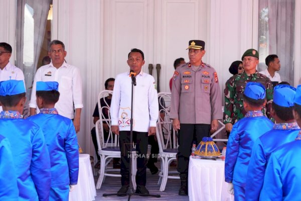 66 Barisan Pelajar Adu Kekompakan, Bupati Sidrap: Sejak Kecil Harus Punya Mental Juara