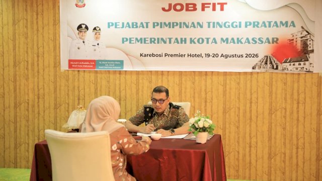 Job Fit Kepala OPD Makassar Dimulai, 40 Pejabat Jalani Wawancara dan Rekam Jejak