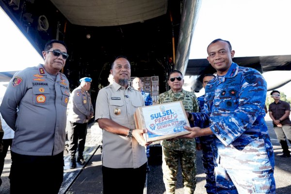 Gubernur Sulsel bersama Forkopimda Kirim Kurang Lebih 30 Ton Bantuan Kemanusiaan untuk Korban Gempa NTT