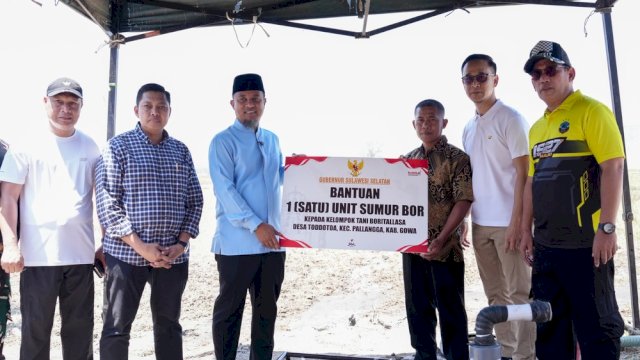 Atasi Kesulitan Air Petani, Gubernur Sulsel Salurkan Bantuan Sumur Bor di Bori Tallasa Gowa