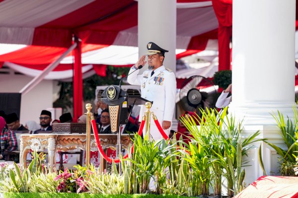 Upacara HUT ke-81 RI, Gubernur Andi Sudirman Gaungkan Kedaulatan Pangan Menuju Indonesia Emas 2045