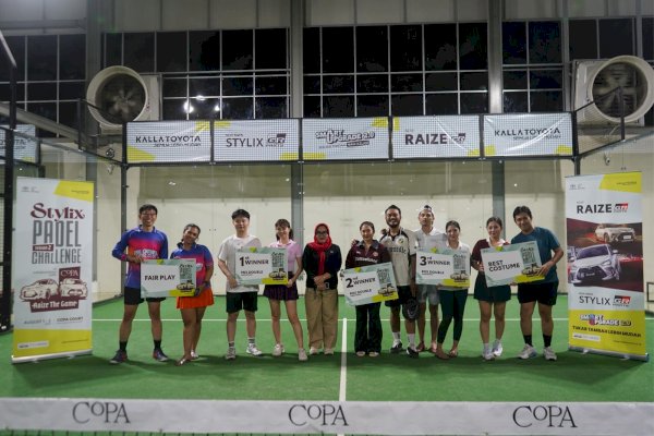 Stylix Padel Challenge Tahun Kedua, Kalla Toyota Rangkul 25 Komunitas dan 32 Media di Makassar