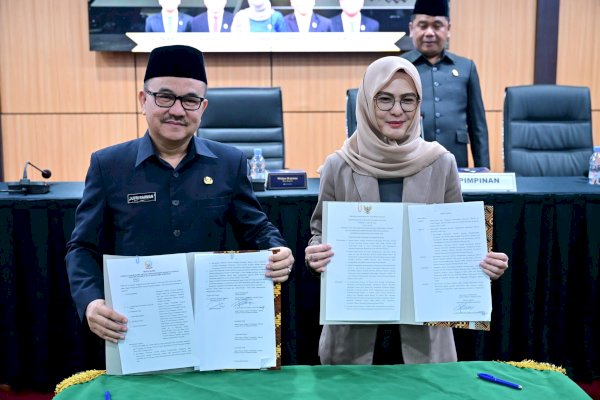 DPRD Sulsel Setujui Dua Ranperda Strategis Inisiatif Pemprov
