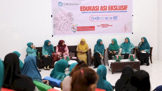 Tim Penggerak PKK Kota Makassar turut menyemarakkan peringatan Pekan Ibu Menyusui Dunia (World Breastfeeding Week) Tahun 2026.