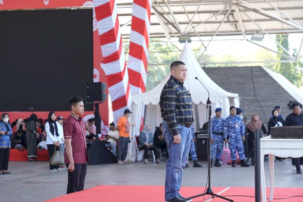 Wali Kota Makassar Pimpin Gladi Bersih Upacara HUT ke-81 RI di Lapangan Karebosi