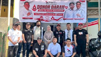 Semangat Kemerdekaan, PSI Makassar Hadir Lewat Aksi Donor Darah