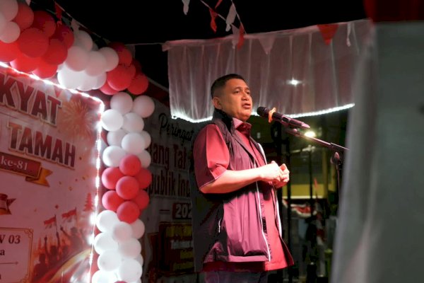 Munafri Hadiri Ramah Tamah HUT RI Telkomas, Pesan Warga Jaga Kebersamaan dan Kebersihan