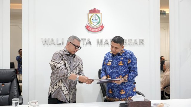 Wali Kota Makassar, Munafri Arifuddin, bersama CEO dan Founder IBR, Imat Badruddin.