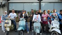 Kepala BKN-Wagub Sulsel dan Wali Kota Makassar Riding Vespa-Tanam Tebuya di CPI