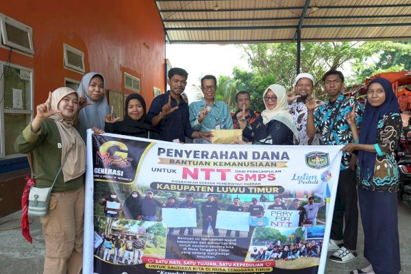 Solidaritas untuk NTT, Wabup Luwu Timur Terima Bantuan dari GMPS