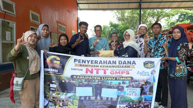 Solidaritas untuk NTT, Wabup Luwu Timur Terima Bantuan dari GMPS