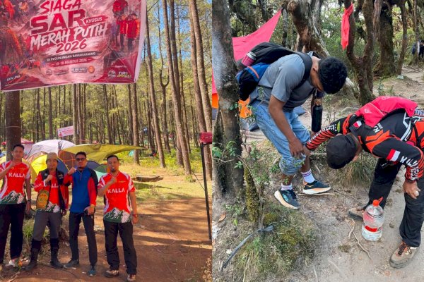 Kalla Rescue Konsisten Jalankan Misi Kemanusiaan di Siaga SAR Merah Putih Gunung Bawakaraeng