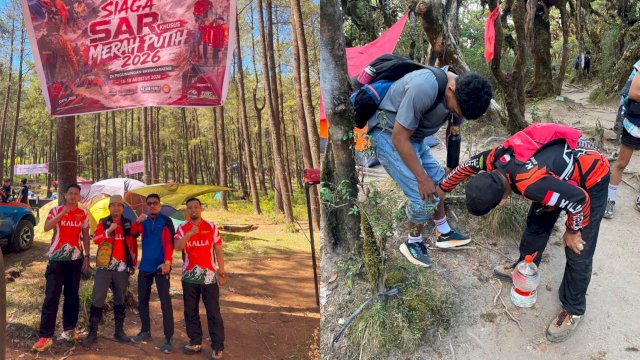Personel Kalla Rescue bergabung dalam Siaga SAR Merah Putih di Gunung Bawakaraeng selama 15-18 Agustus 2026.