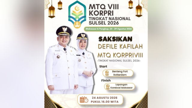 Kota Makassar Siap Sambut 1.600 Lebih Kafilah MTQ VIII KORPRI Nasional 2026