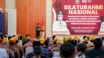 HUT ke-81 Kemerdekaan RI, Gubernur Sulsel Silaturahmi dengan Keluarga Pahlawan dan Veteran