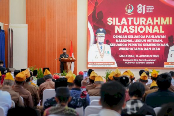 HUT ke-81 Kemerdekaan RI, Gubernur Sulsel Silaturahmi dengan Keluarga Pahlawan dan Veteran