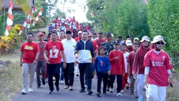Kembali ke Kampung Halaman, Heriwawan Jalan Sehat Bareng 1.000 Warga Tellulimpoe Sinjai